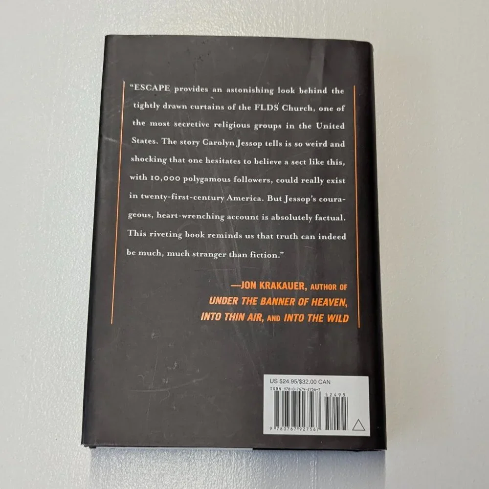 Escape by Carolyn Jessop Hardback Autobiography